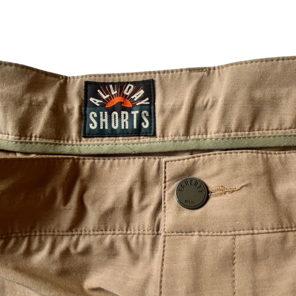 Faherty All Day Shorts 36 Tan Hybrid Quick Dry Stretch Chino